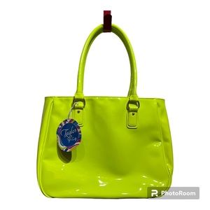 neon lime green limited edition Taylor Swift purse